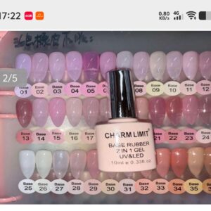 ESMALTE  BASE RUBBER CHARMLIMT 10ML