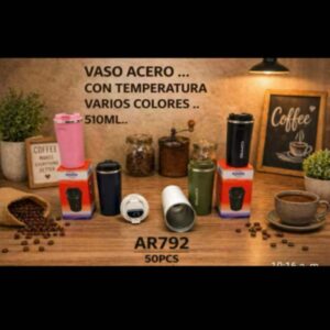 VASO ACERO CON TEMPERATURA 510ML