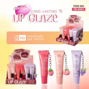 LIP GLAZE CON LLLAVEDOR DE FRUTILLA TEI8501