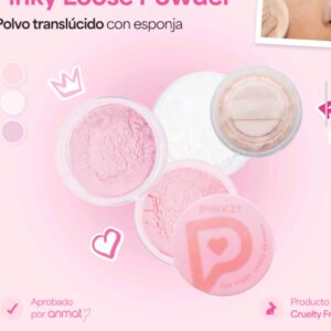 POLVO TRANSLUCIDO CON ESPONJA PINK21